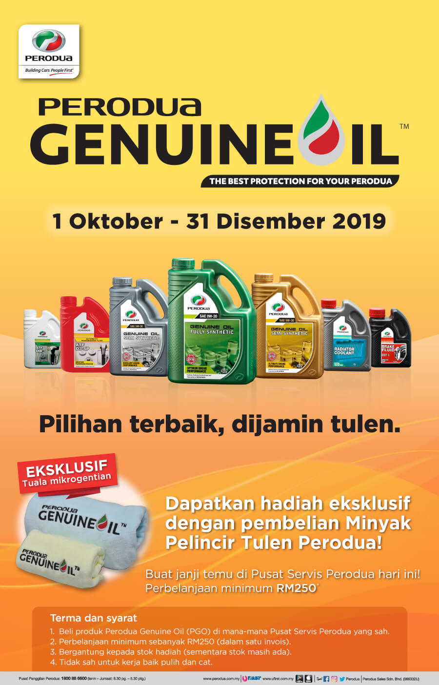 Perodua genuine oil offer – DMM Sales Sdn Bhd